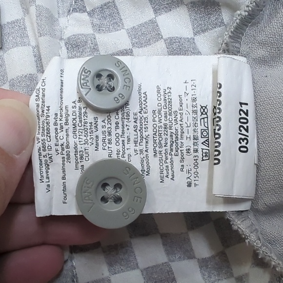 Vans Men's Shorts Off The Wall Khaki Beige size 28 Skater Preppy Casual - Picture 10 of 13